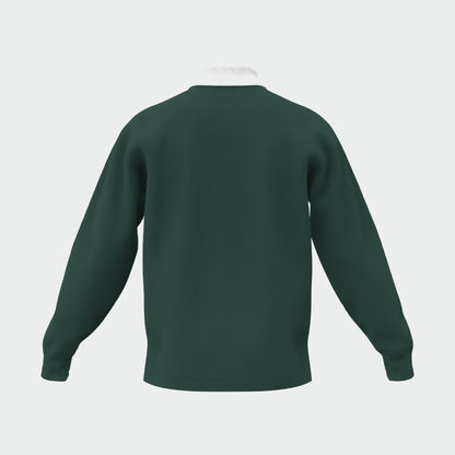 Adidas Mens Small Logo Pique Long Sleeve Polo Green
