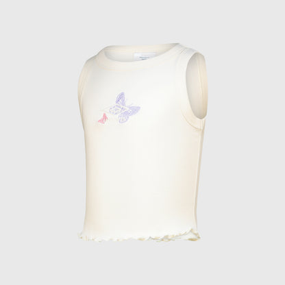 Umbro Girls Keesha Rib Tank Beige
