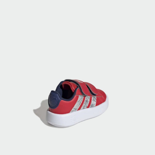 Adidas Infants Grand Court Spiderman Sneakers Red