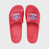 Umbro unisex maroon slide sandals featuring logo, perfect for poolside and casual wear.