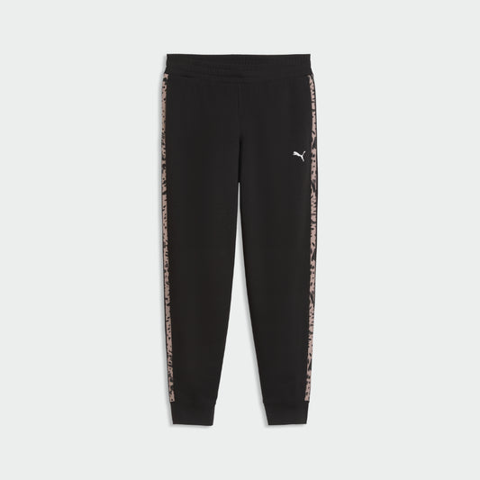 PUMA WOMENS Essentials Graphic Animal Comfort Pants BLACK