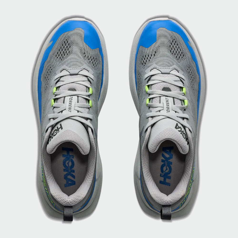 Hoka Mens Torrent 5 Trail Running Shoes Grey