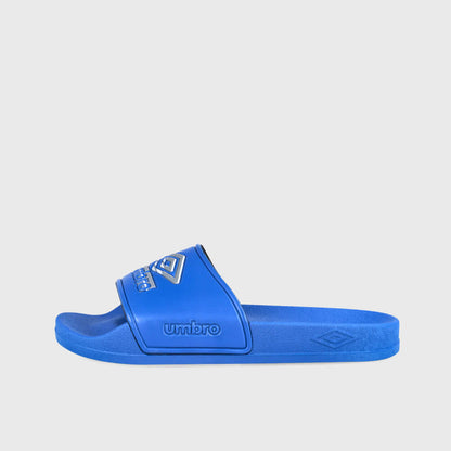 Umbro Mens Triple Logo Slides Blue
