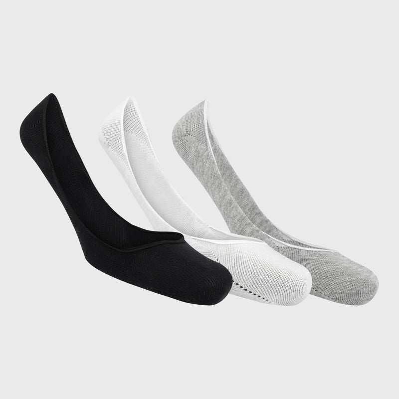 Sox Unisex 3 Pack Invisible Socks Multi
