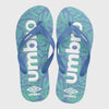 Umbro Mens Big Emboss Thong Sandals Blue