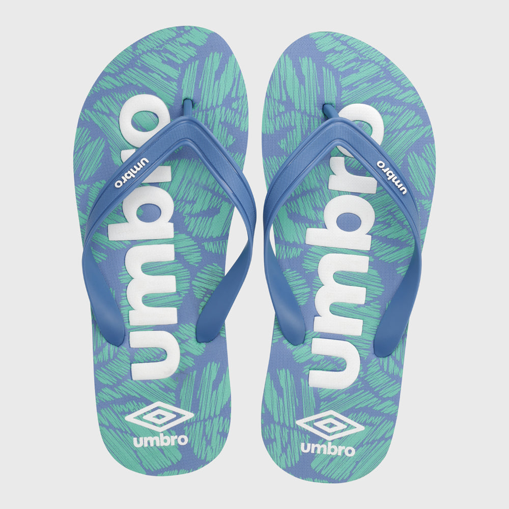 Umbro Mens Big Emboss Thong Sandals Blue