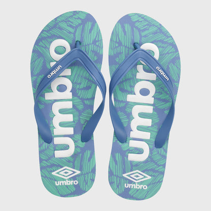 Umbro Mens Big Emboss Thong Sandals Blue