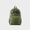 Code Print Logo Backpack Green