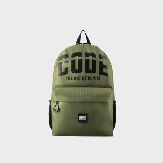 CODE Print Logo Backpack GREEN