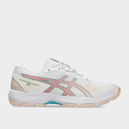 ASICS WOMENS Netburner Academy Netball Shoes WHITE