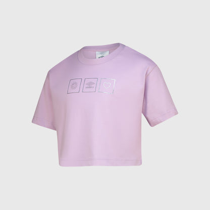 Umbro Girls Danica Boxy Tee Purple