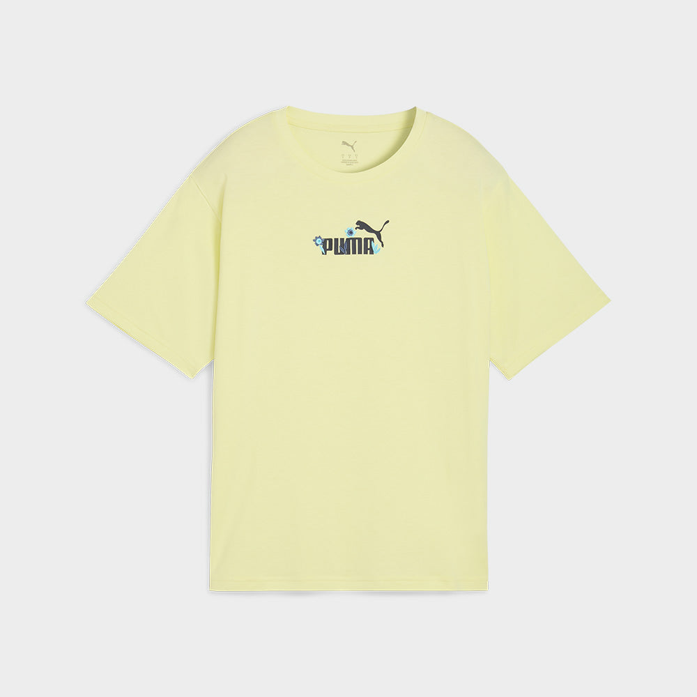 Puma Womens Essential Nature Relaxed Tee Yellow