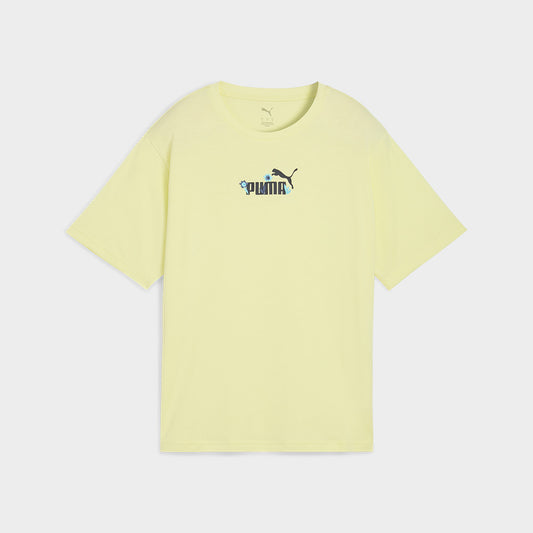 Puma Womens Essential Nature Relaxed Tee Yellow