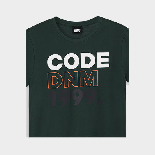 CODE MENS Left Align Graphic Tee GREEN