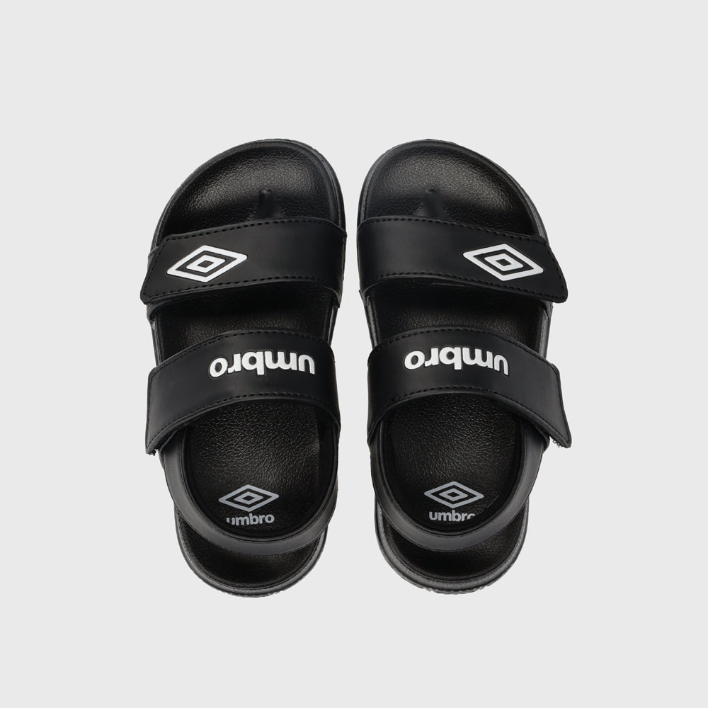 Umbro Boys Embossed Strap Sandals Black