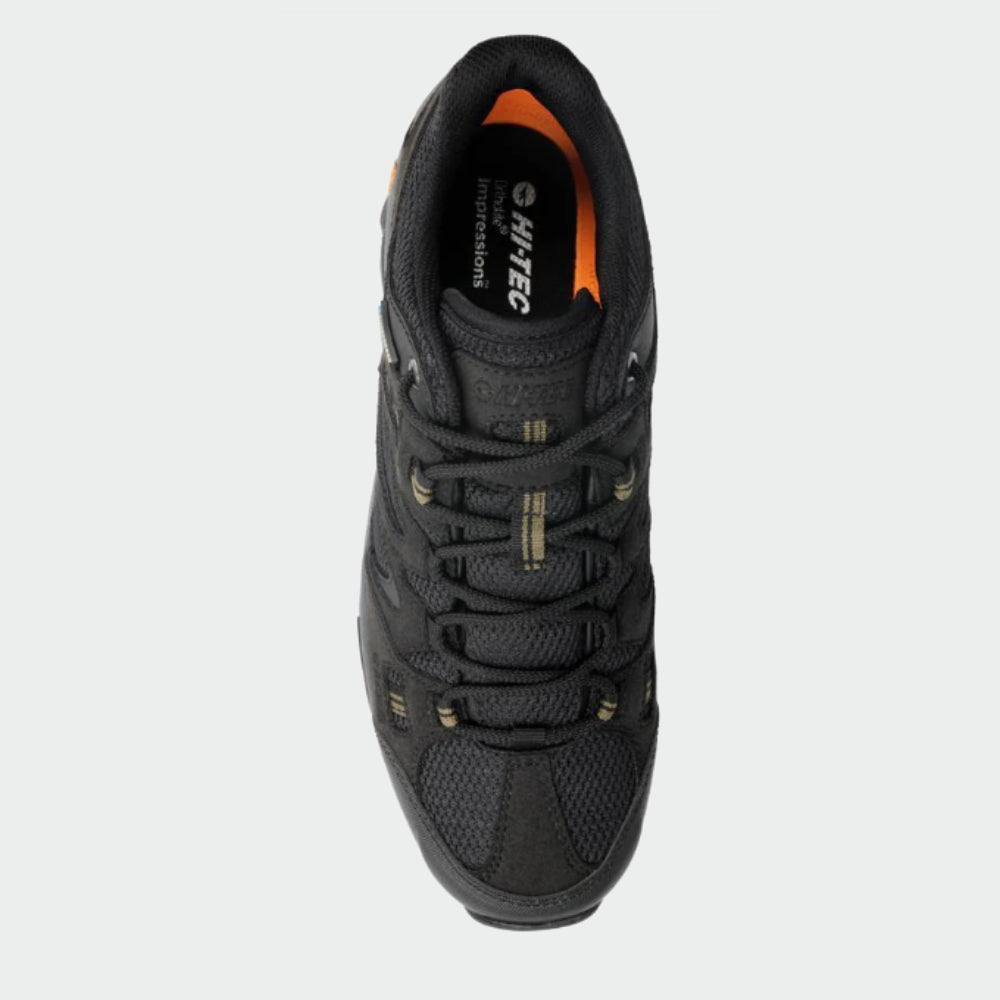 Hi-Tec Mens Ravus Vent Lite Low WP Hiking Shoes Black – Tekkie Town