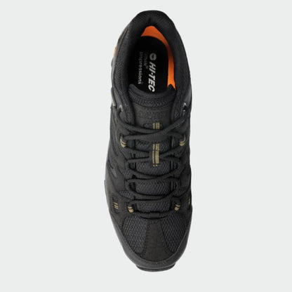 Hi-Tec Mens Ravus Vent Lite Low WP Hiking Shoes Black
