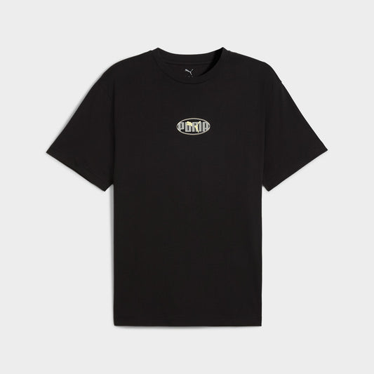 PUMA MENS Essential Logo Lab Relaxed Execution Tee BLACK