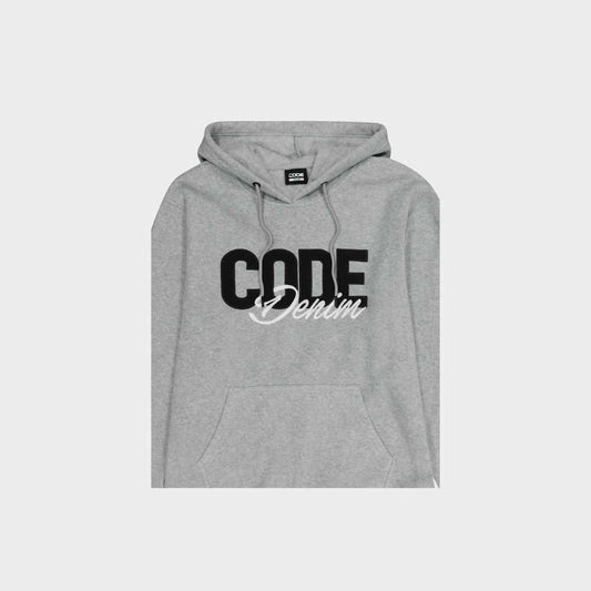Code Mens Polarfleece Hoodie Grey
