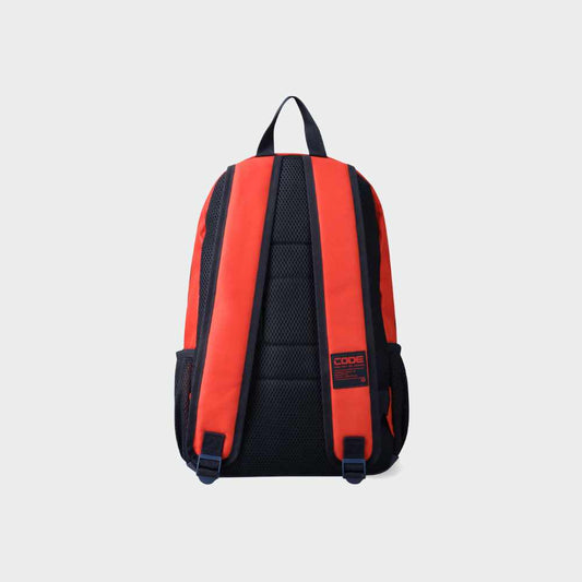 CODE Logo and Contrast Back Fire Backpack RED