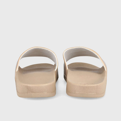 Umbro Mens Triple Logo Slides Beige