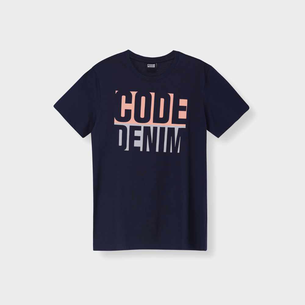 Code Mens Bleedblock Graphic tee Blue