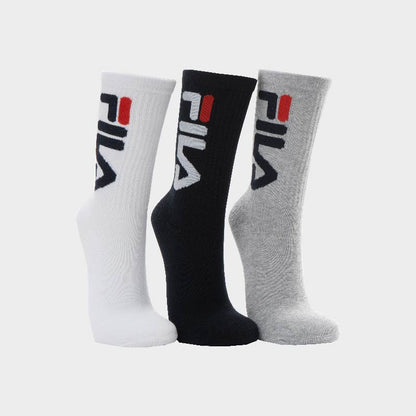 FILA 3 Pack Sandra Socks WHITE