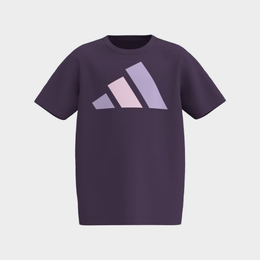 Adidas Youth Big Logo Tee Purple