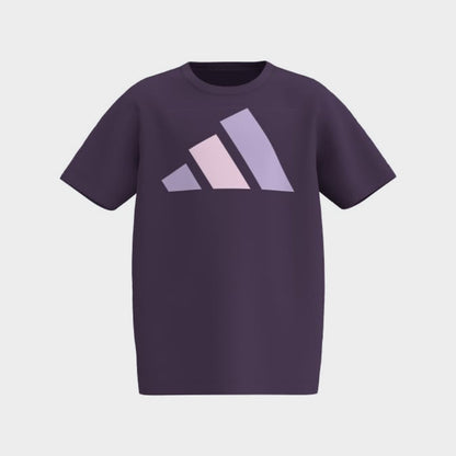 Adidas Womens Big Logo Tee Purple