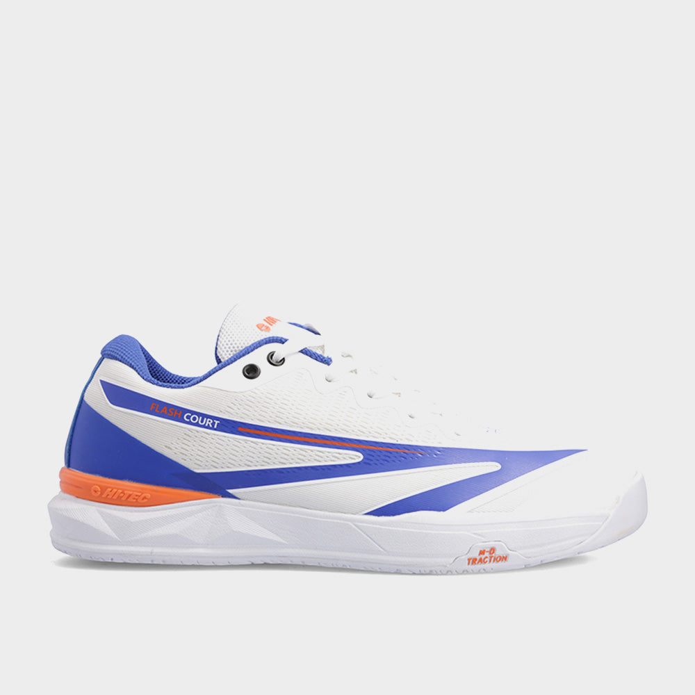 Hi-Tec Mens Flash Court Tennis Shoes White