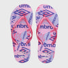 Umbro Womens Multi Thong Sandals Pink