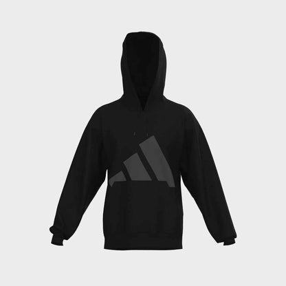 Adidas Mens Big Logo Fleece Hoodie Black