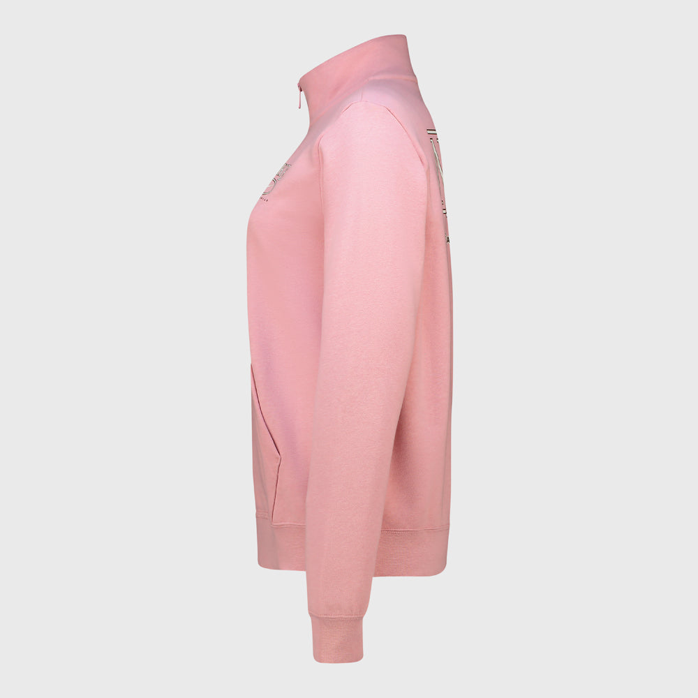 Nike Womens Club Fleece Mock Top Pink
