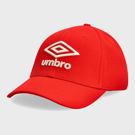 Umbro Fitted Peak Cap Red