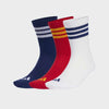 ADIDAS 3-Pack ESS C CREW SOCKS RED