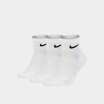 NIKE 3PK QTR ANKLET EVERYDAY SOCK WHITE