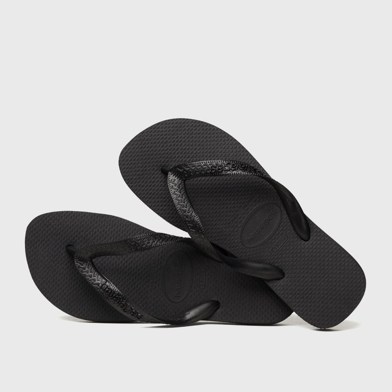 Havaianas Unisex Top Thong Sandals Black