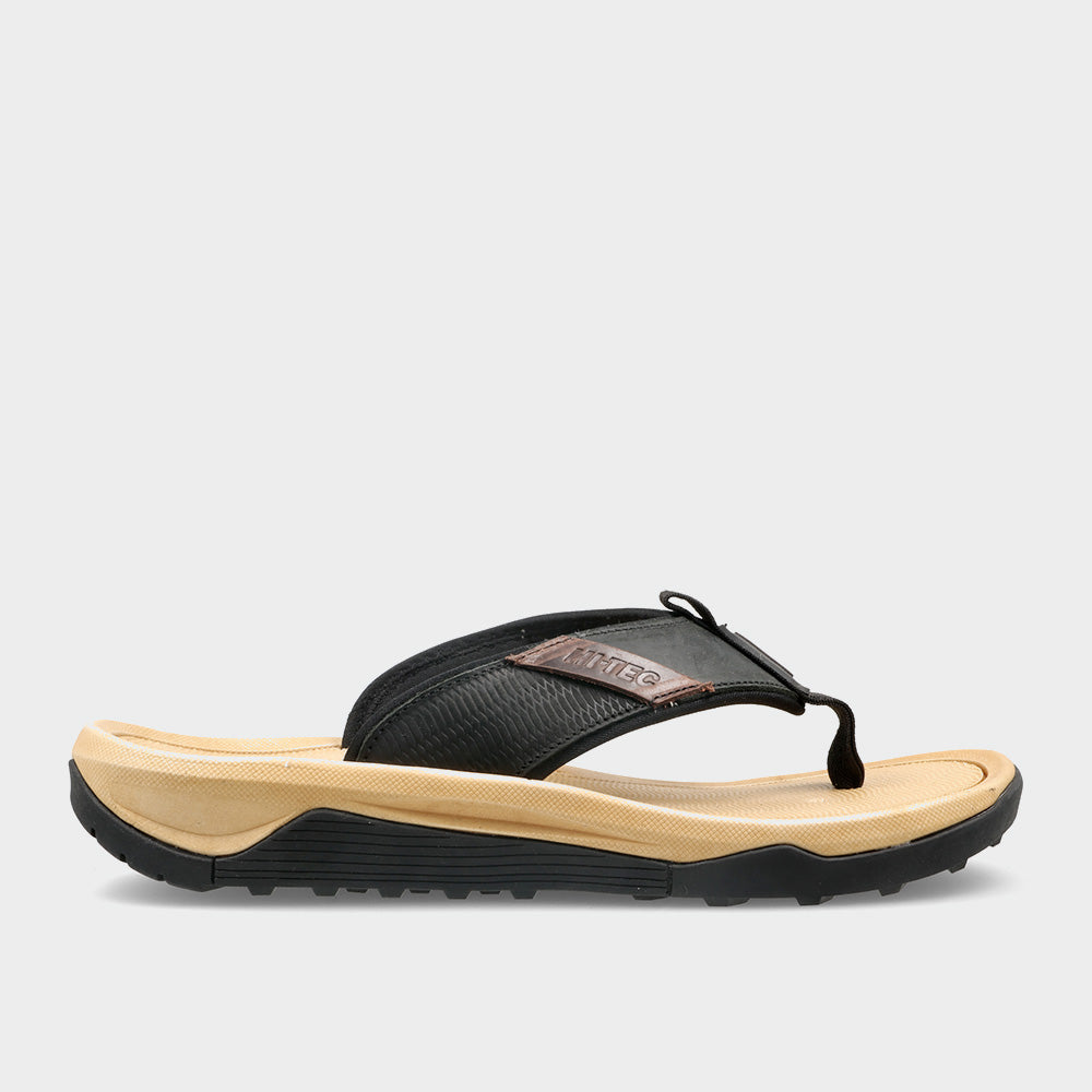 Hi-Tec Mens Atlas Husk Leather Sandals Black