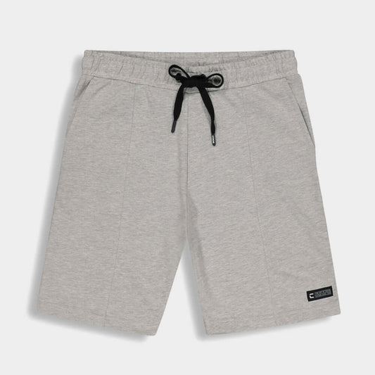 Code Mens Knit Jog Shorts Grey