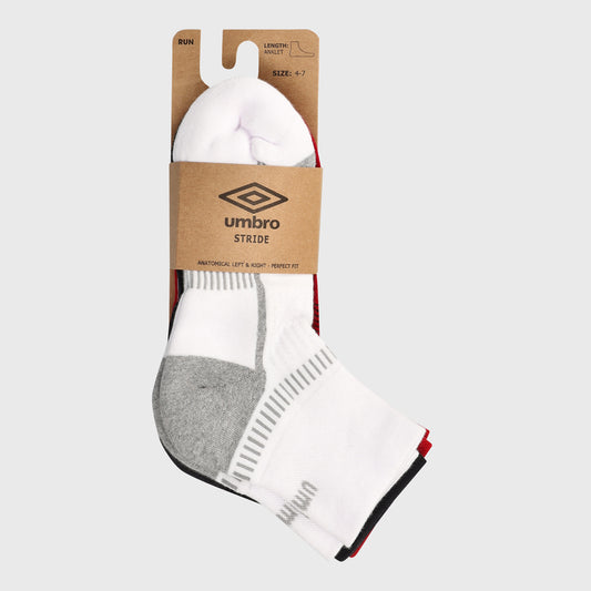 UMBRO Running socks pack of 3 RED