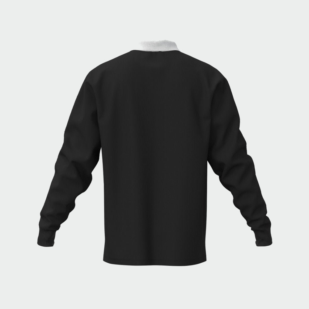 Adidas Mens Small Logo Pique Long Sleeve Polo Black