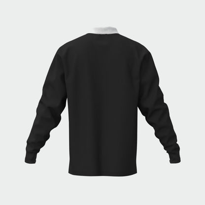 Adidas Mens Small Logo Pique Long Sleeve Polo Black