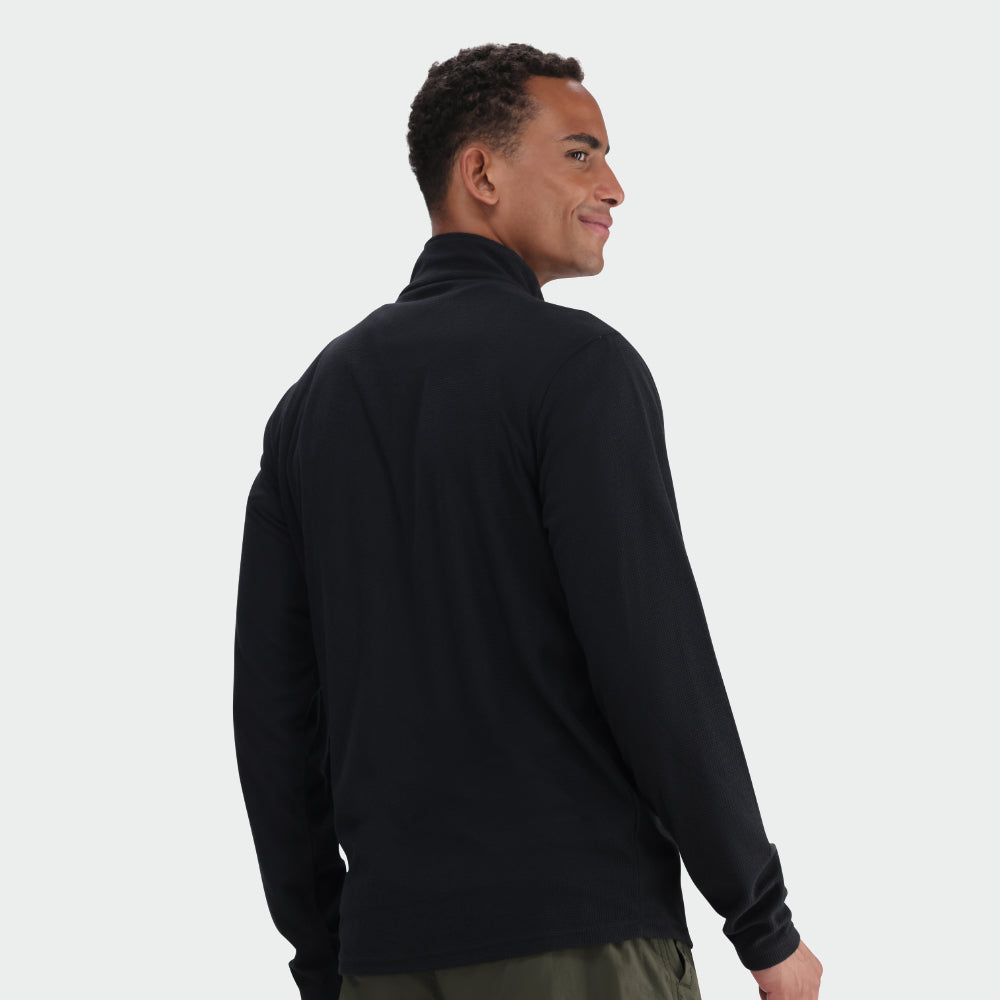 Hi-Tec Mens Mens Tech Quarter Zip Blue