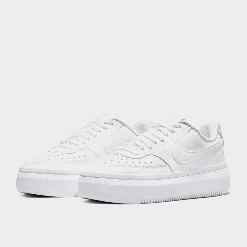 Nike Womens Court Vision Alta Leather Sneakers White