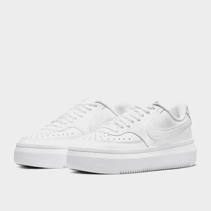 Nike Womens Court Vision Alta Leather Sneakers White