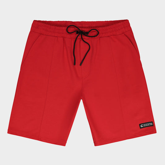 Code Mens Knit Jog Shorts Red