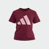 Adidas Womens Big Logo Tee Red