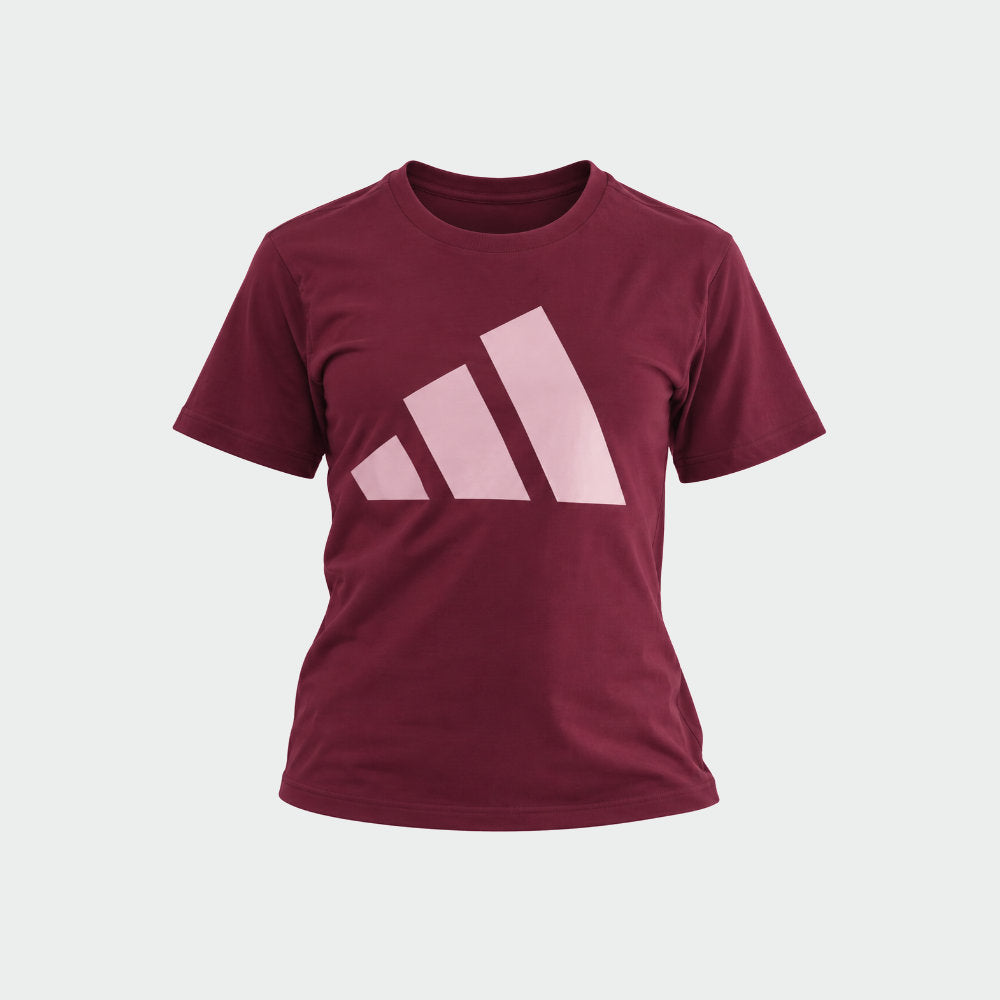 Adidas Womens Big Logo Tee Red