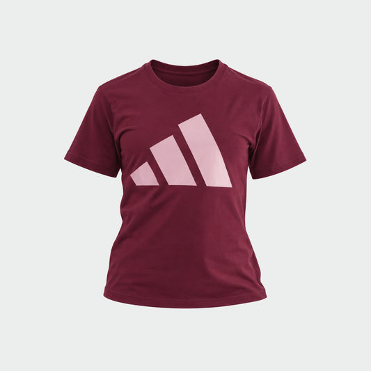 Adidas Womens Big Logo Tee Red