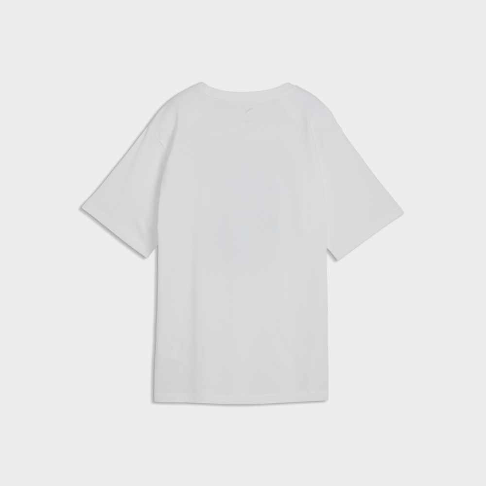 PUMA WOMENS Graphics Relaxed Flower Tee WHITE